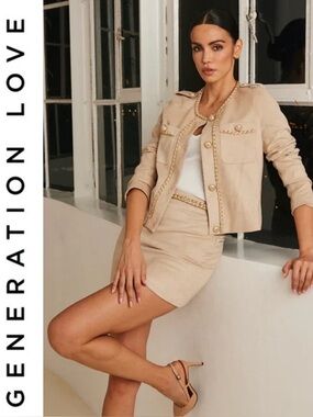 Generation Love Fiorella Vegan Suede Jacket